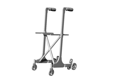 手推車3D模型下載,犀牛格式,3DM格式,可轉STP格式