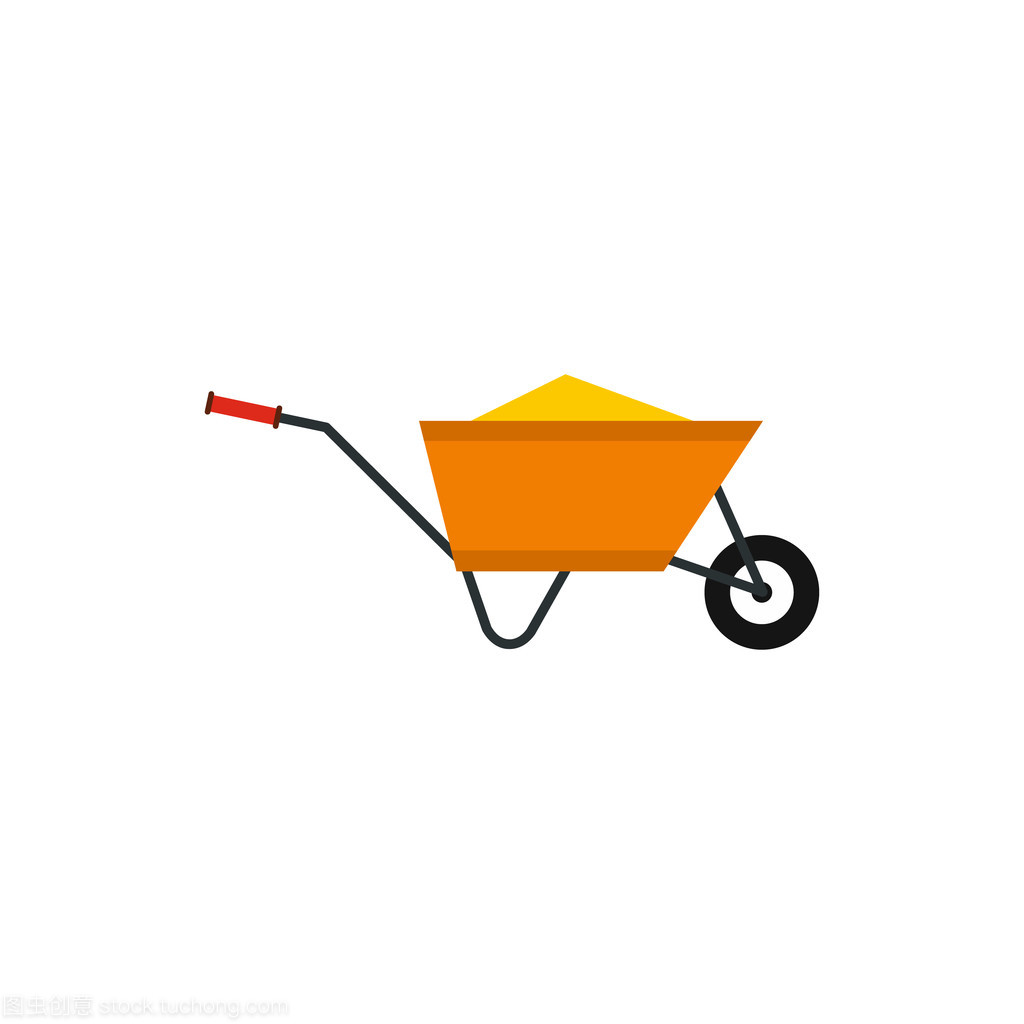 獨輪手推車與建設碎片圖標