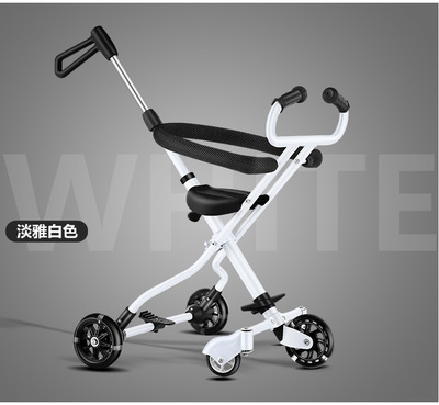 遛溜娃神器手推車五輪防側翻簡易輕便五輪兒童折疊三輪手推車童車
